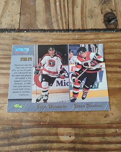 1995 Classic Draft 95 #92 Steve Washburn / Shean Donovan / Alyn McCauley / Nick Boynton — front