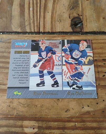 1995 Classic Hockey #87 Pepperall/DeCiantis/Belitski/Devereaux — front