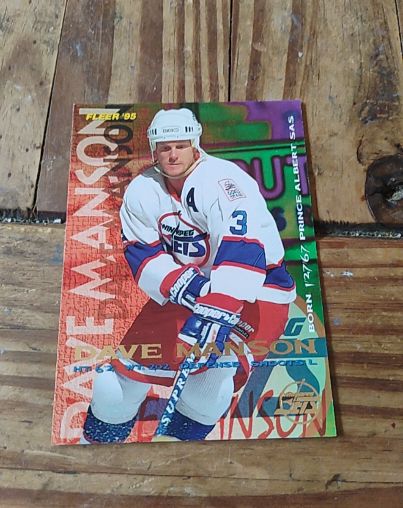 1994-95 Fleer #243 Dave Manson — front