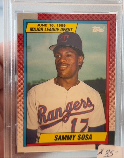1989 Topps Major League Debut #120 Sammy Sosa — front