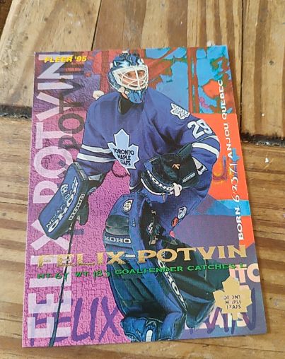 1994-95 Fleer #218 Felix Potvin — front