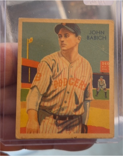1935 National Chicle Diamond Stars #82 John Babich — front