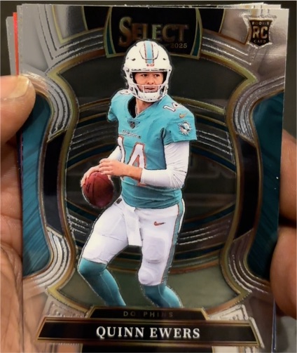 2025 Panini Select #82 Quinn Ewers Concourse Silver Rookie — front