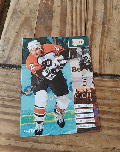 1994-95 Fleer #160 Dimitri Yushkevich — front