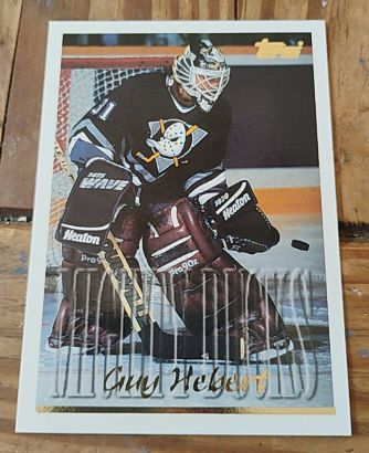 1995-96 Topps #112 Guy Hebert — front