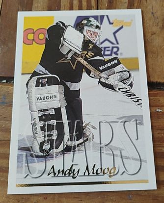 1995-96 Topps #53 Andy Moog — front