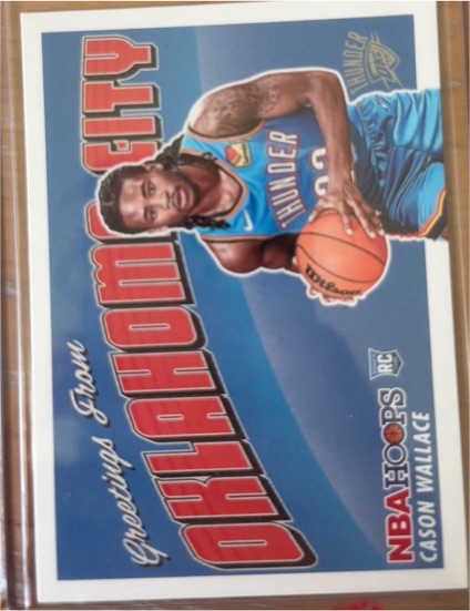 2023-24 Panini NBA Hoops Rookie Greetings #10 Cason Wallace — front