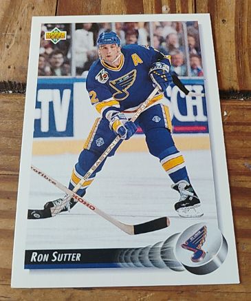 1992-93 Upper Deck #184 Ron Sutter — front