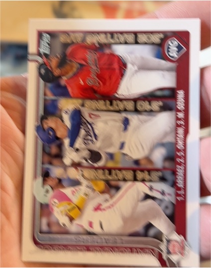 2025 Topps #347 Luis Arraez / Shohei Ohtani / Marcell Ozuna — front