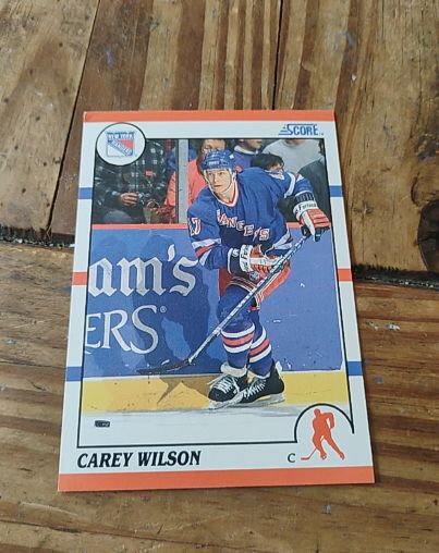 1990-91 Score #254 Carey Wilson — front