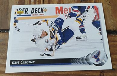 1992-93 Upper Deck #194 Dave Christian — front