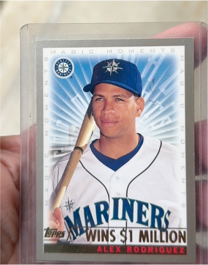2000 Topps #479 Magic Moments Wins $1 Million Alex Rodriguez — front