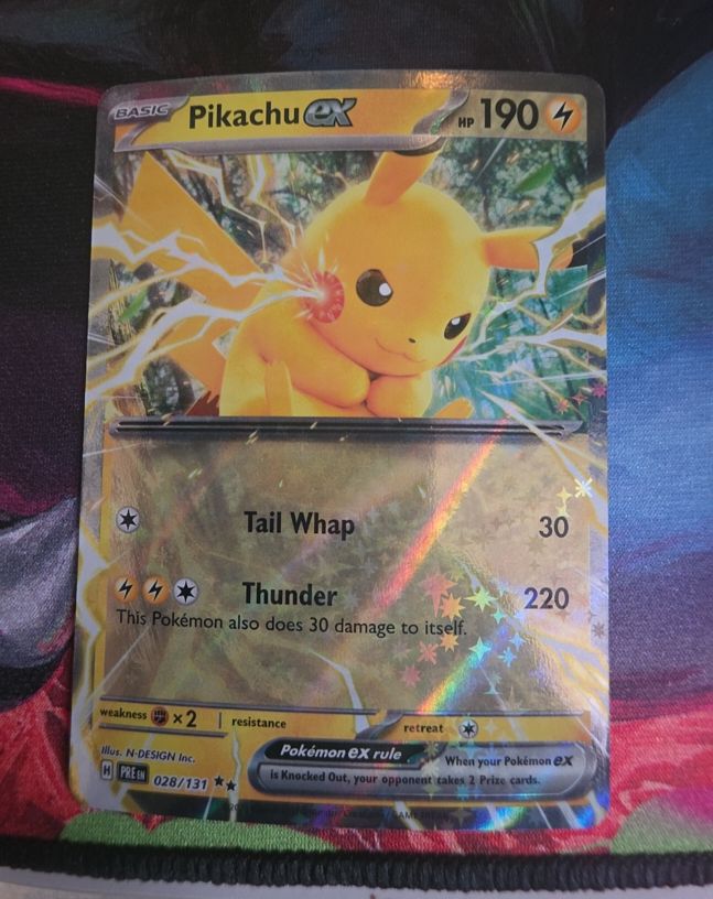 2022 Pokémon TCG Prismatic Evolutions #028 Pikachu ex — front