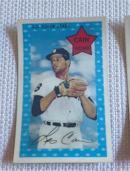 1971 Kellogg's 3-D Super Stars #29 Les Cain — front