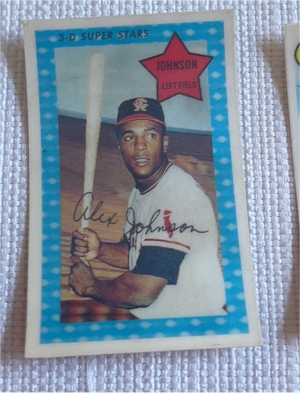1971 Kellogg's 3-D Super Stars #54 Alex Johnson — front