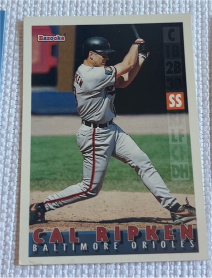 1995 Topps Bazooka #2 Cal Ripken Jr — front