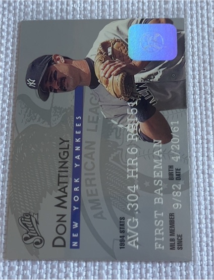 1995 Donruss Studio #3 Don Mattingly — front