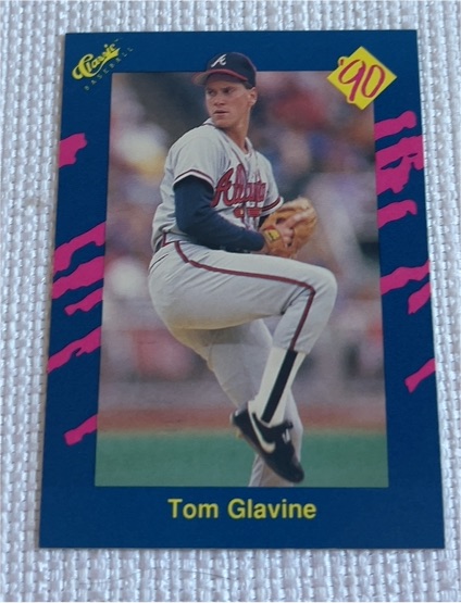 1990 Classic Blue #36 Tom Glavine — front