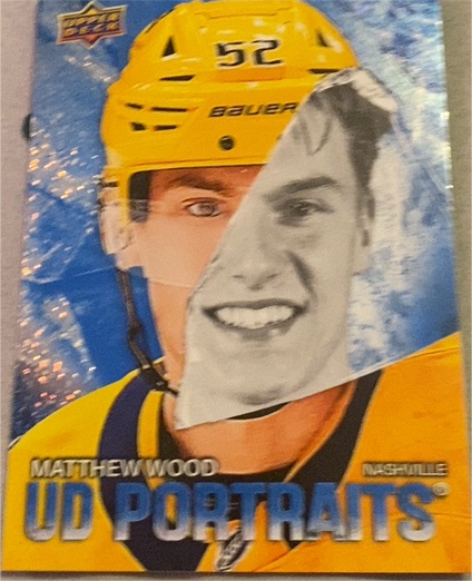 2025-26 Upper Deck #P-27 Matthew Wood UD Portraits — front