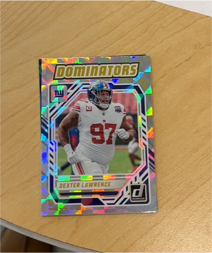 2025 Donruss #DOM-DLA Dexter Lawrence Dominators — front