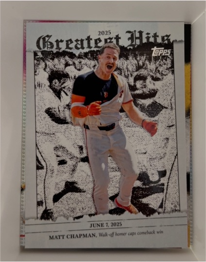 2026 Topps Series 1 #GH-9 Matt Chapman Greatest Hits — front