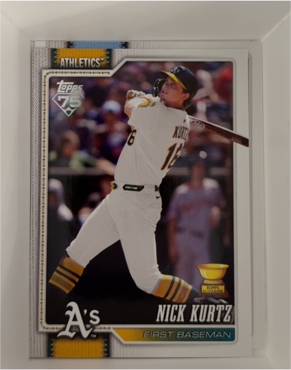 2025 Topps 75th Anniversary #97 Nick Kurtz — front