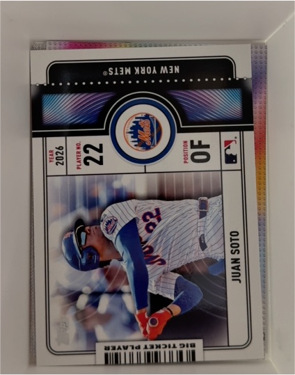 2026 Topps Series 1 Big Ticket Player #BTP-11 Juan Soto — front
