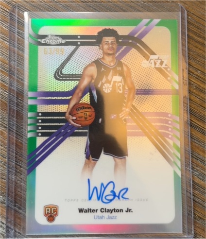 2025-26 Topps Chrome Next Stop #13 Walter Clayton Jr. — front