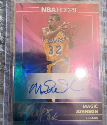 2024 Panini Hoops Hoops Ink #HI-MAG Magic Johnson — front