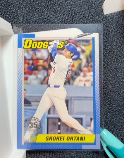 2025 Topps Series 1 #T90-100 Shohei Ohtani 1990 35th Anniversary Dodgers — front