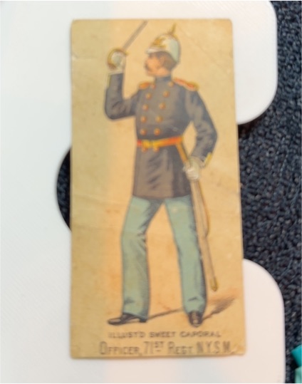 1888 Kinney Tobacco N224 #172 Officer 7th Regiment N.Y.S.M. — front