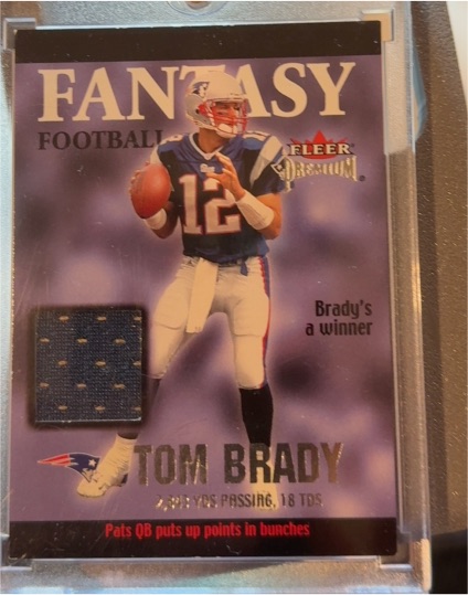 2002 Fleer Premium #5FT Tom Brady Fantasy Team — front