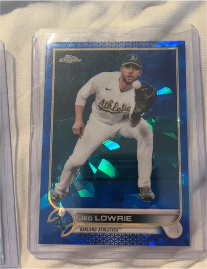 2022 Topps Chrome Sapphire #343 Jed Lowrie — front