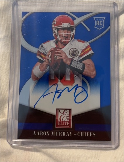 2014 Panini Elite #1 Aaron Murray Rookie Autograph — front