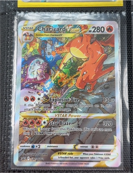 2022 Pokémon Black Star Promo #SWSH262 Charizard VSTAR — front