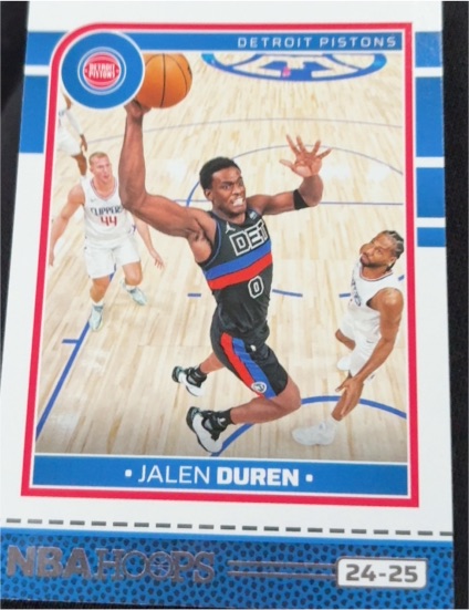2024-25 Panini NBA Hoops #177 Jalen Duren — front