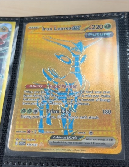 2025 Pokémon TCG SV: Prismatic Evolutions #176/131 Iron Leaves ex — front