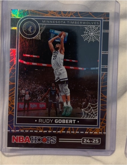 2024-25 Panini NBA Hoops Haunted Hoops #24-25 Rudy Gobert — front