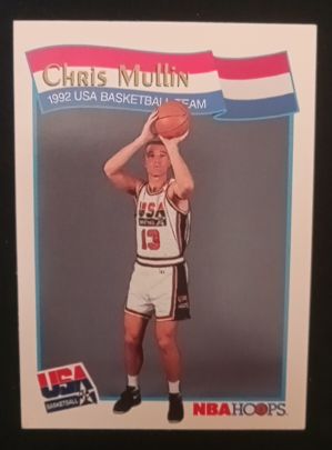 1991-92 NBA Hoops #57 Chris Mullin USA Basketball Team — front