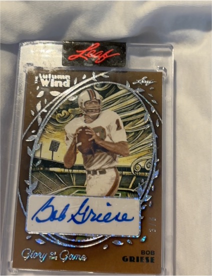2025 Leaf Glory of the Game #17 Bob Griese — front