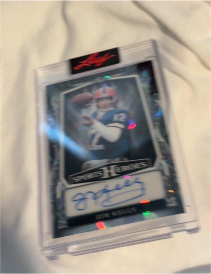2025 Leaf Sports Heroes Jim Kelly HOF Autograph — front