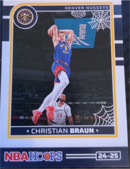 2024-25 Panini Haunted Hoops #44 Christian Braun — front