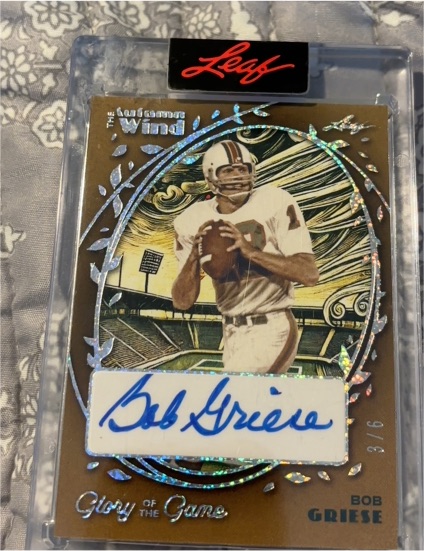 2025 Leaf Glory of the Game The Autumn Wind #3/6 Bob Griese — front