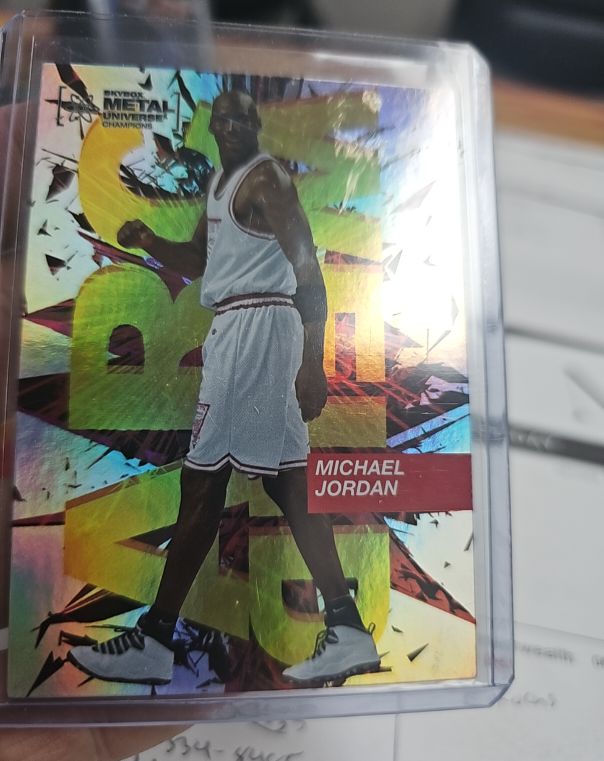 2021 Skybox Metal Universe Champions Arc Weld #AW-1 Michael Jordan — front