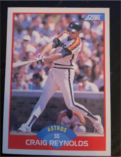1989 Score #468 Craig Reynolds Houston Astros — front