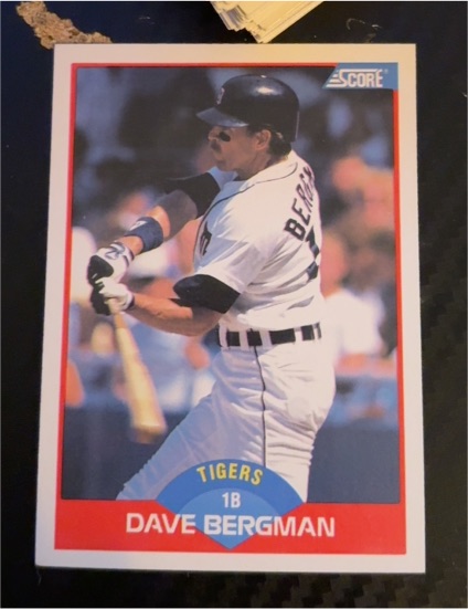 1989 Score #469 Dave Bergman Detroit Tigers — front