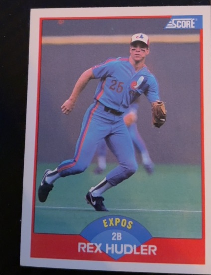 1989 Score #470 Rex Hudler — front