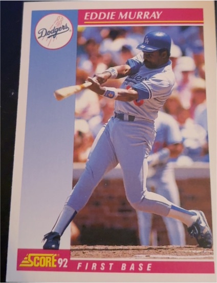 1992 Score #195 Eddie Murray — front
