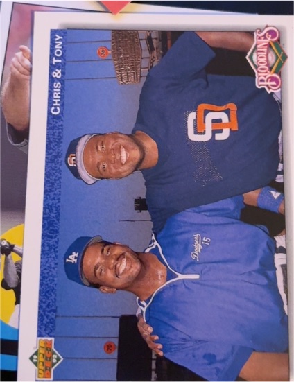 1992 Upper Deck #83 Chris Gwynn & Tony Gwynn — front