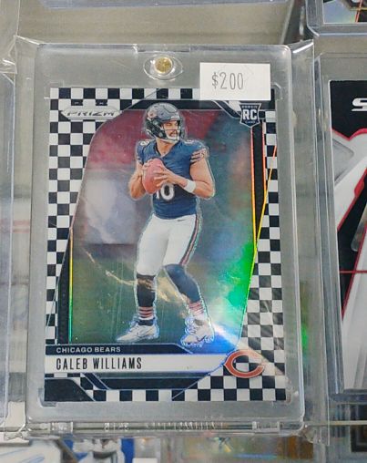 2024 Panini Prizm #301 Caleb Williams Black & White Checkerboard Rookie — front